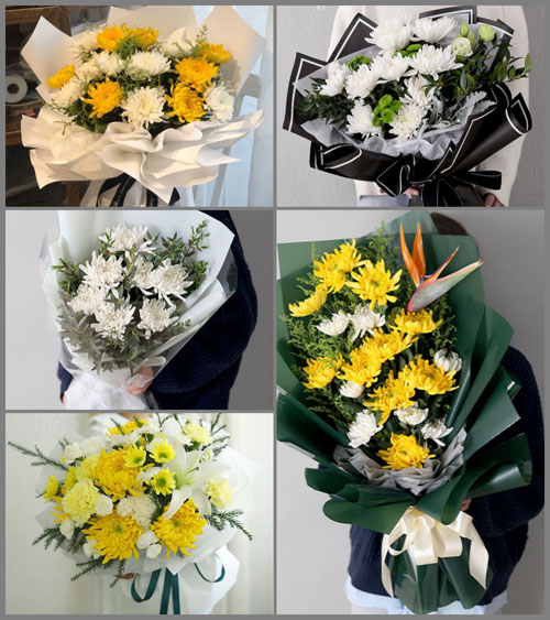 江苏南京溧水区和凤镇沙塘庵村白事花束代送